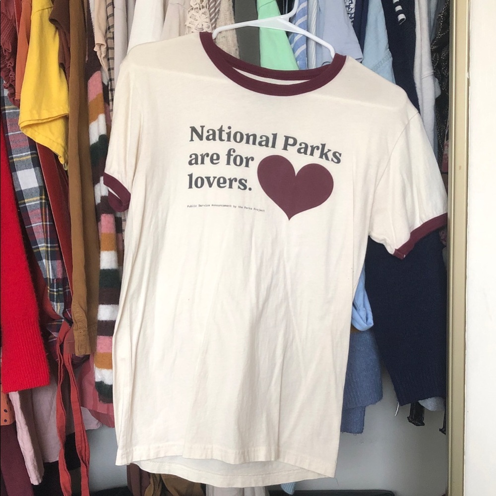 Parks Project Cream and Maroon T-Shirt